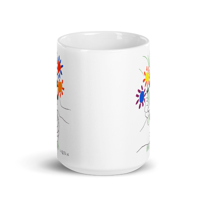 Pablo Picasso Bouquet of Peace 1958 Artwork Mug-4