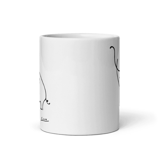 Pablo Picasso Elephant Sketch Artwork Mug-1