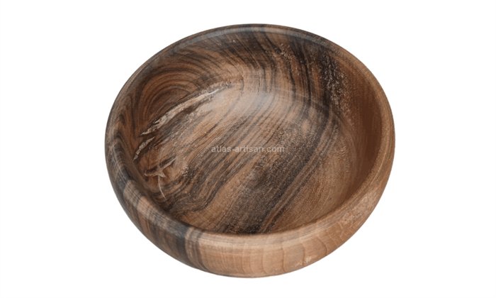 6 Bowls & 12 Ladles of walnut-3