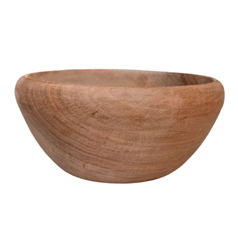 6 Bowls & 12 Ladles of walnut-4