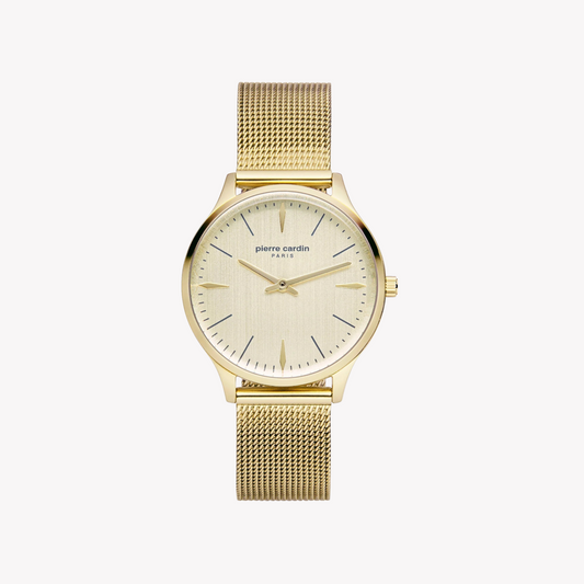 Pierre Cardin Women's Gold Watch, Stainless Steel Band | Pc902282f14-0