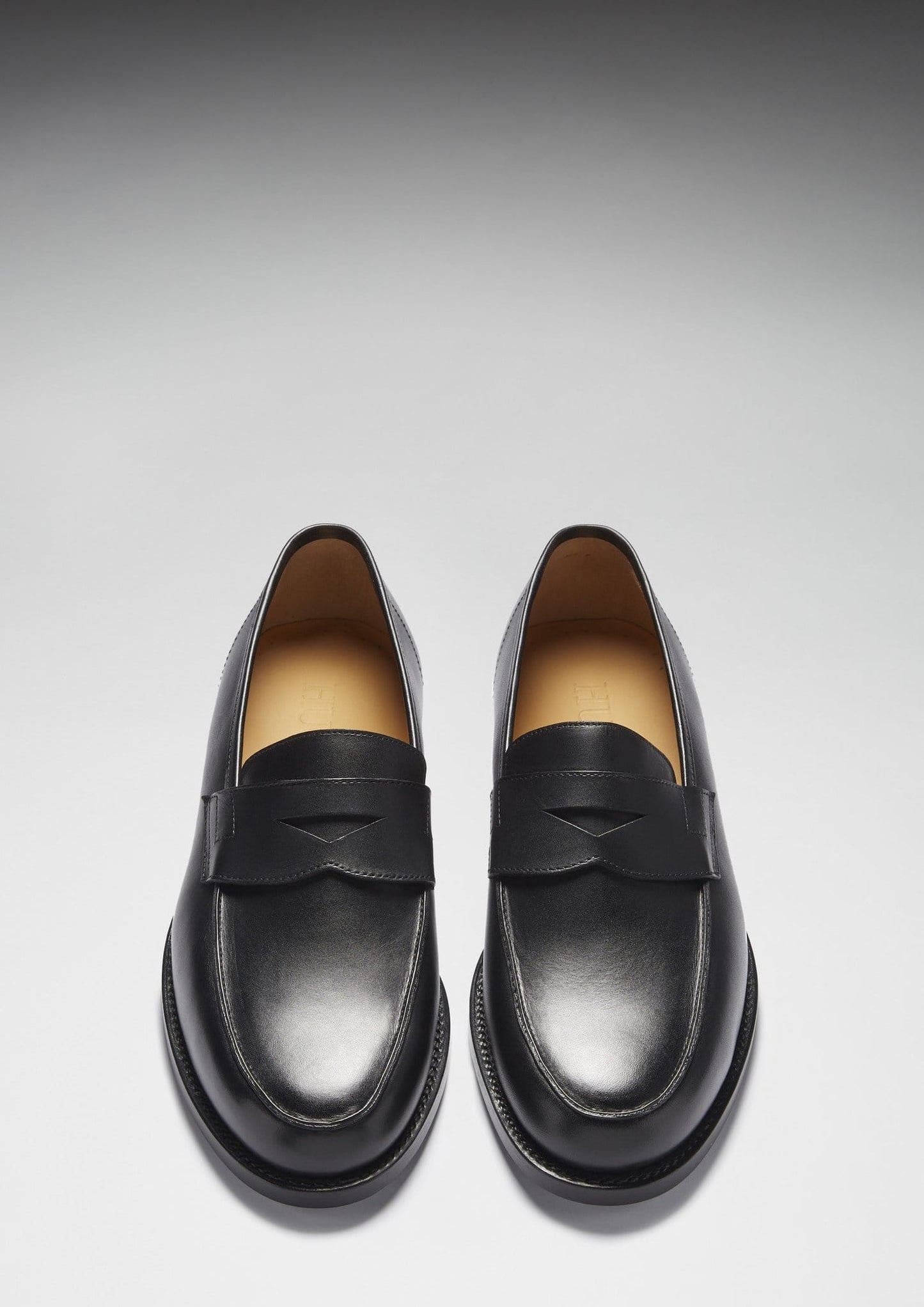 Black Leather Loafers, Welted Leather Sole-3