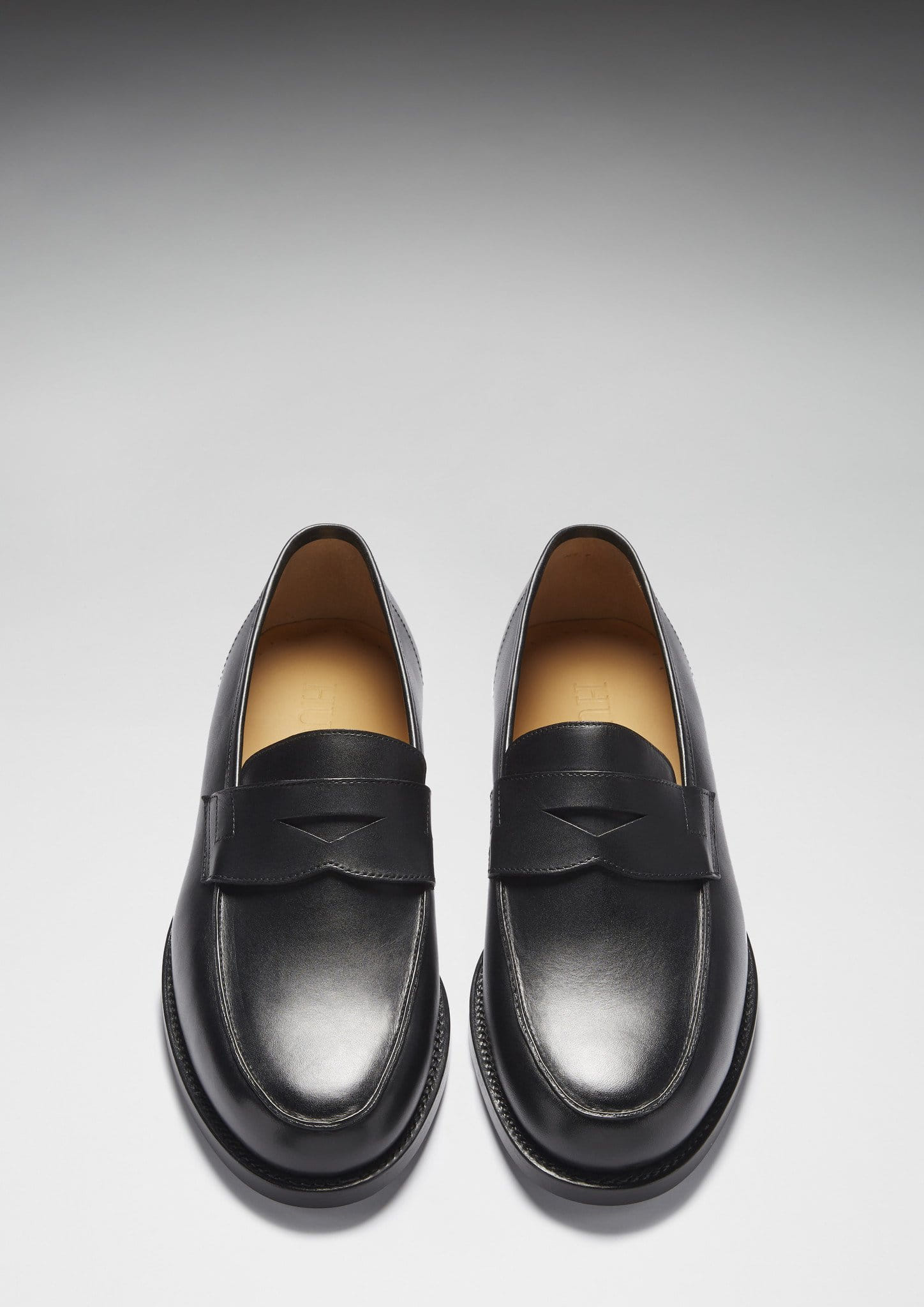 Black Leather Loafers, Welted Leather Sole-3