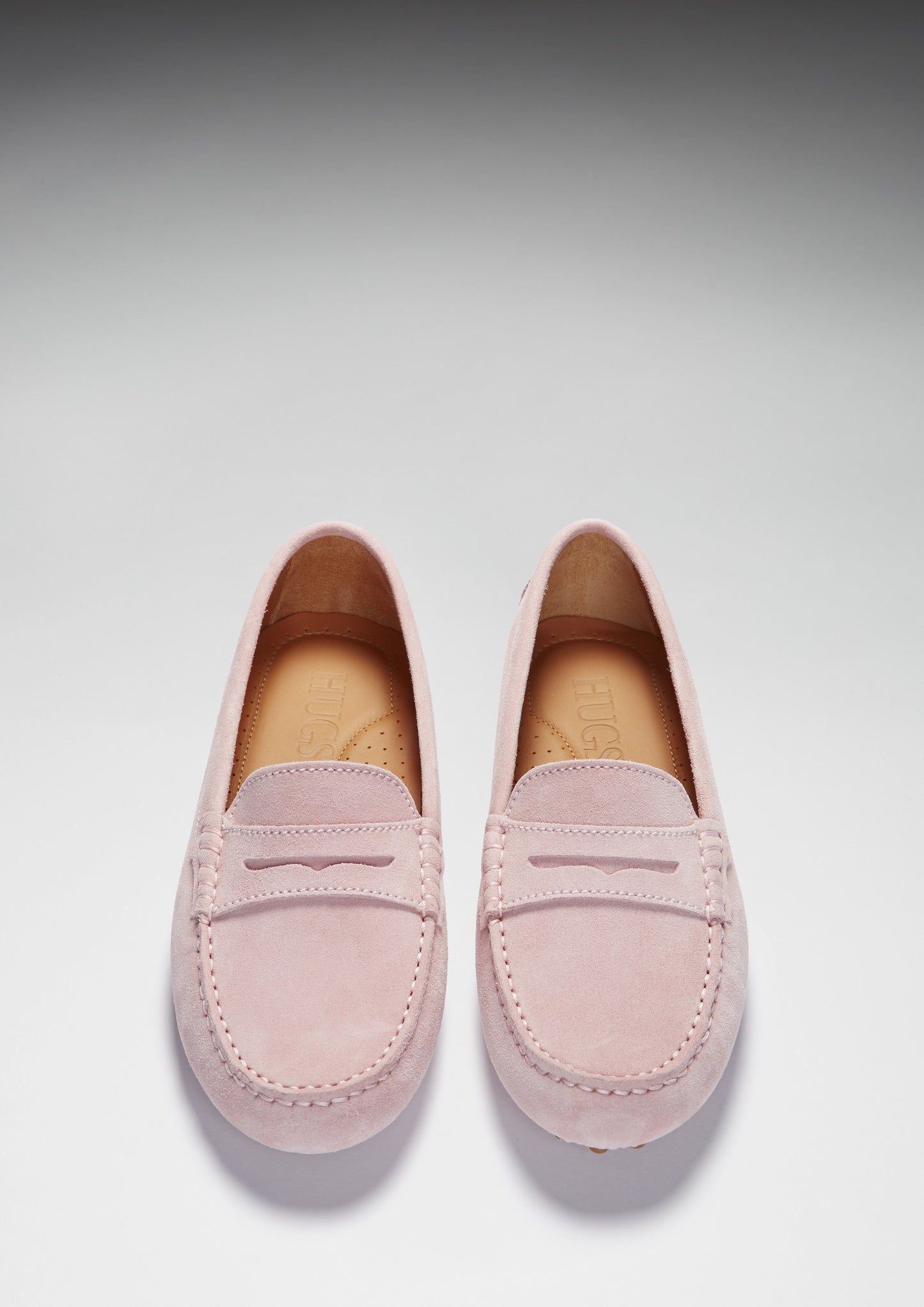 Women's Penny Driving Loafers, ice pink suede-2