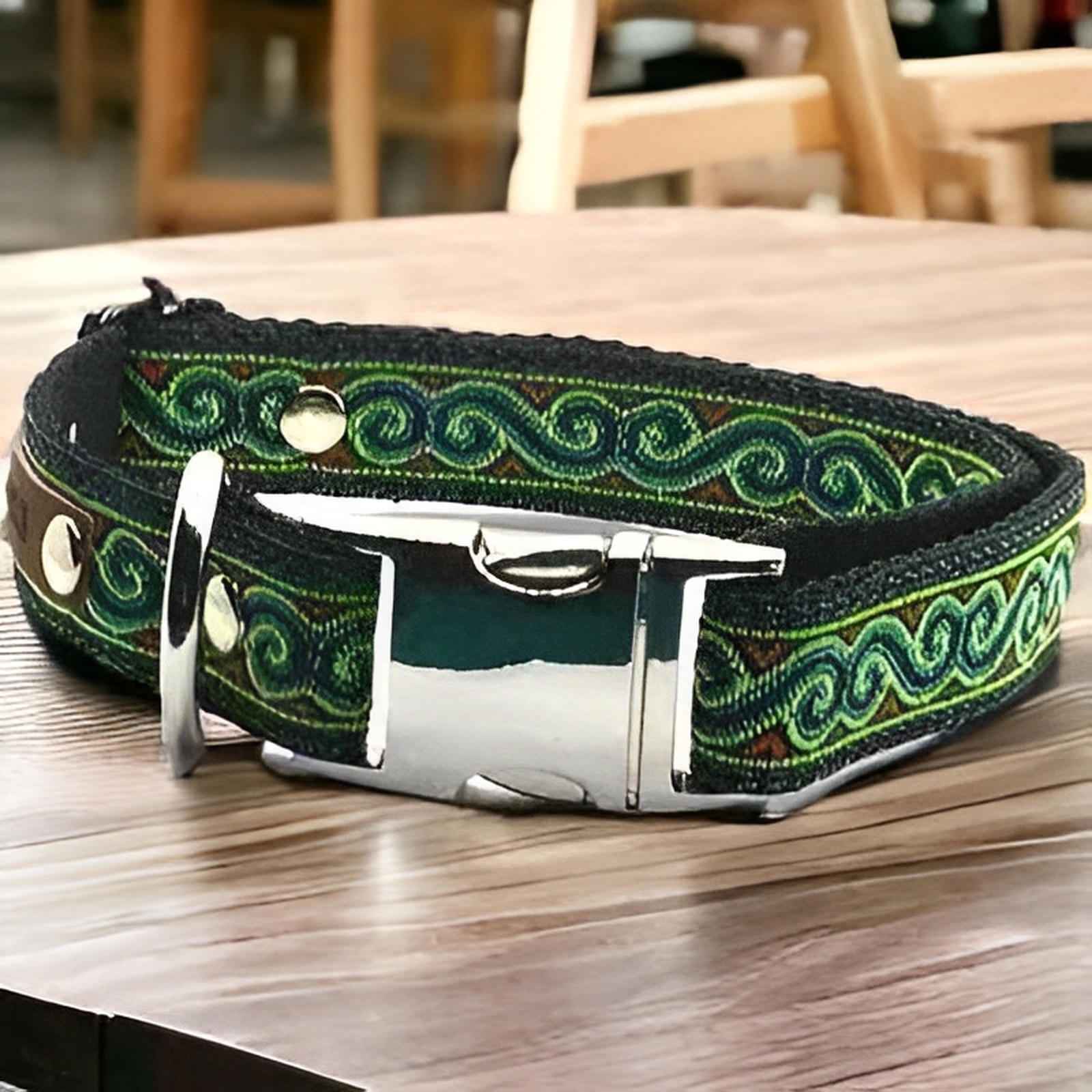 Personalised Cotton Dog Collar for Medium Breeds-0