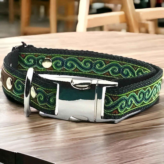 Personalised Cotton Dog Collar for Medium Breeds-0