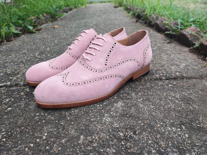 Diplomat - Pink Suede Oxford Shoes-2