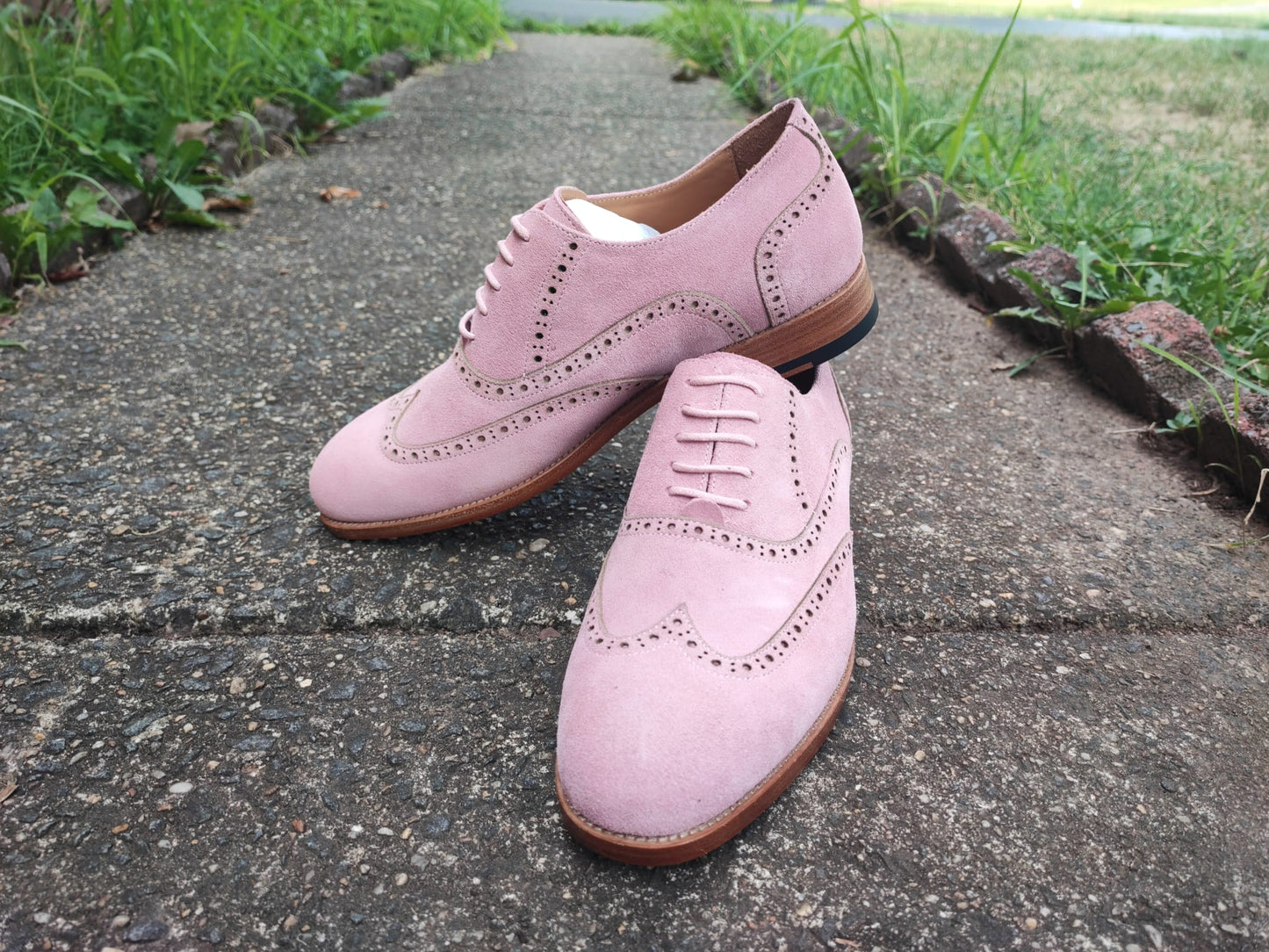 Diplomat - Pink Suede Oxford Shoes-1