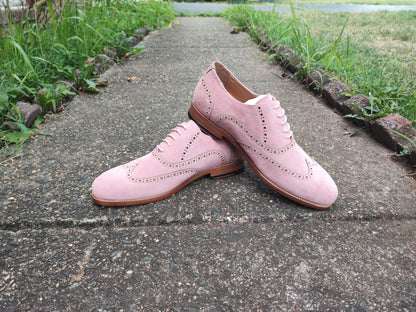 Diplomat - Pink Suede Oxford Shoes-3