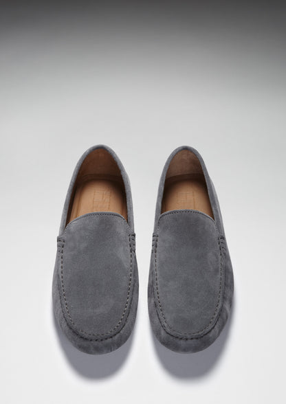 Driving Loafers, slate grey suede-2