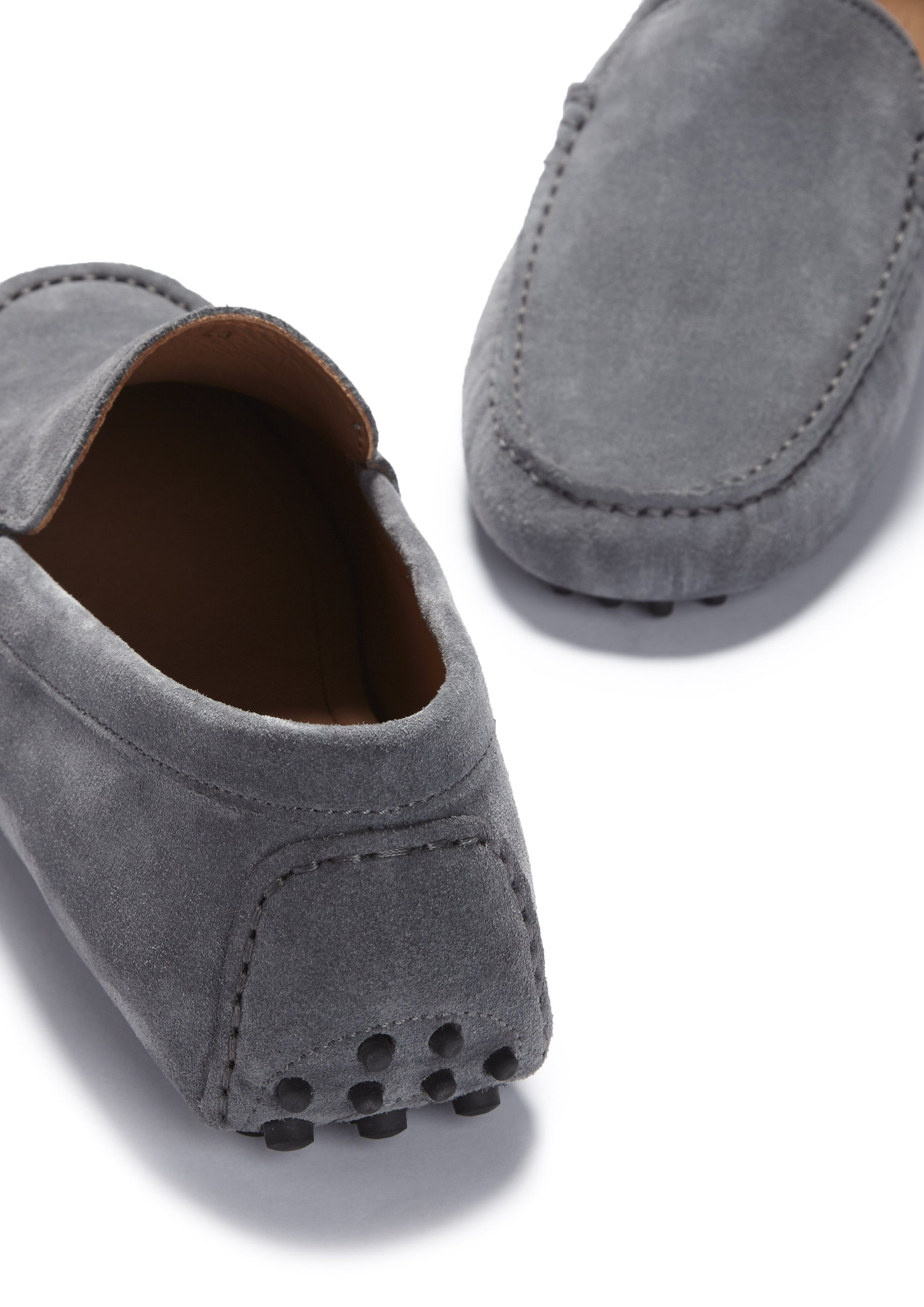 Driving Loafers, slate grey suede-4