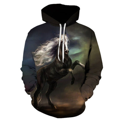 Horse Win Instant Success 3D Print Hoodies Interesting implication Animal Design Men Women Streetwear Pullover Casual Sweatshirt-12