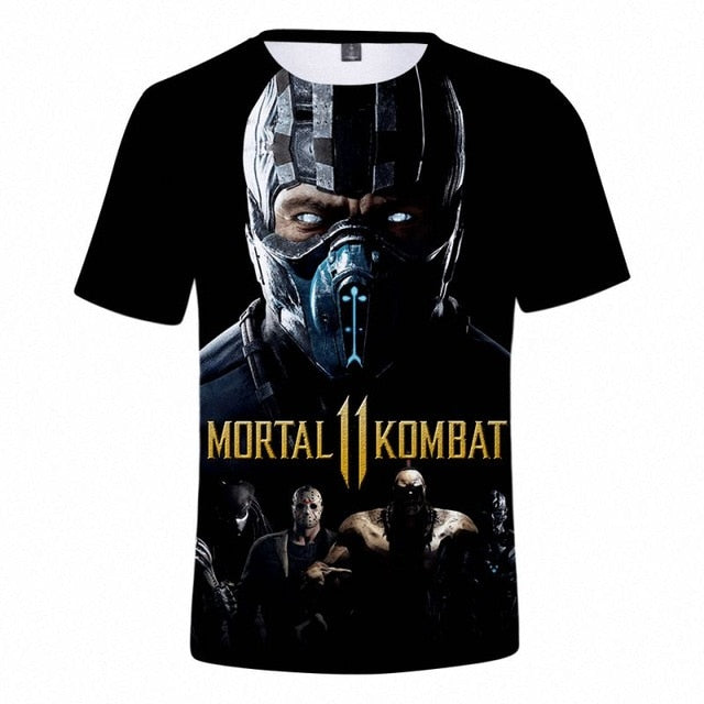 Summer 3D Mortal Kombat 11 T Shirt Men Women Popular T Shirt High Quality Soft Classic Harajuku Mortal Kombat 11 Top-5