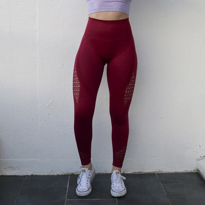 Women Energy Seamless Tummy Control Yoga Pants-7