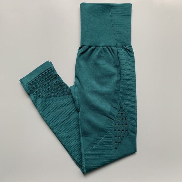 Women Energy Seamless Tummy Control Yoga Pants-8