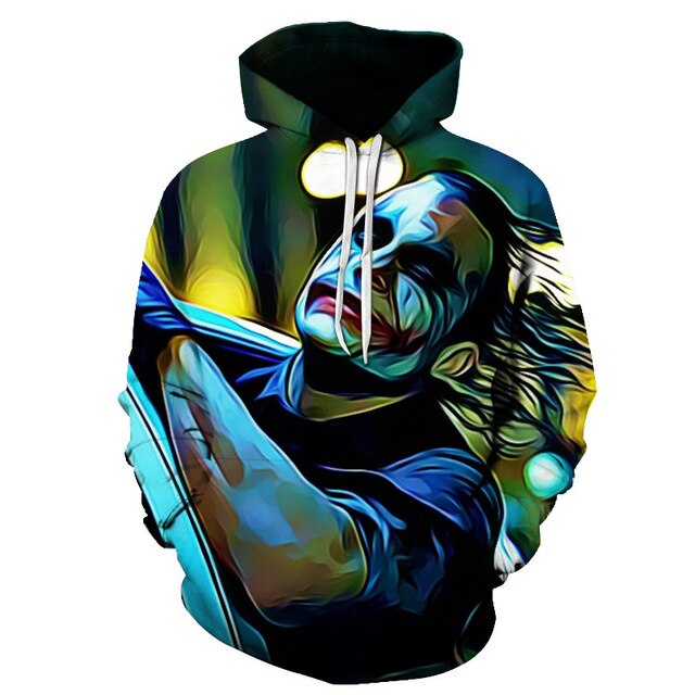 Joker 3D Hoodies Men Women Sweatshirts Badass Funny Printed Pullover Autumn Winter Brand Tracksuits Boy Hoodies-5
