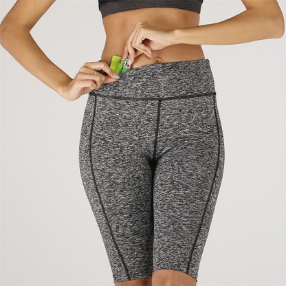 Sexy Women Stretch Biker Shorts Workout Leggings Neon Green Black Athletic Workout Fitness Jogger High Waist Yoga Shorts-3