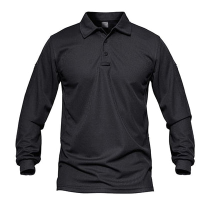 Men Tactical T-shirts Summer Quick Dry Performance Airsoft T-shirts Long Sleeve Lightweight Pique Jersey Golf T-shirts