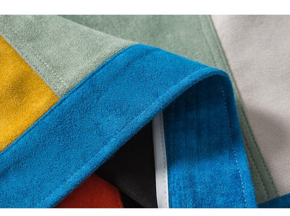 Jackets Retro Hit Color Patchwork Multi-Pocket Varsity Jacket Coat Baggy Harajuku High Street Fashion Autumn Streetwear-3