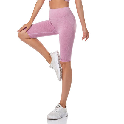 Seamless Fitness Women Yoga Shorts High Waist Workout Shorts Hip Push Up Yoga Running Shorts Sport Gym Leggings-0