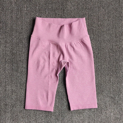 Seamless Fitness Women Yoga Shorts High Waist Workout Shorts Hip Push Up Yoga Running Shorts Sport Gym Leggings-12