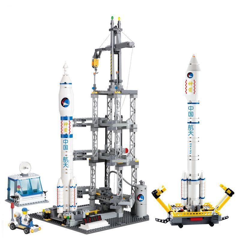 CZ-2F Space Rocket Launch Station | 822pcs-1