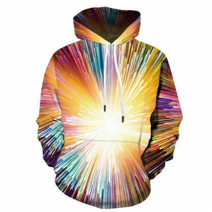 Men Winter Vortex Hypnosis Colorful Style 3D Printed Hoodie-4