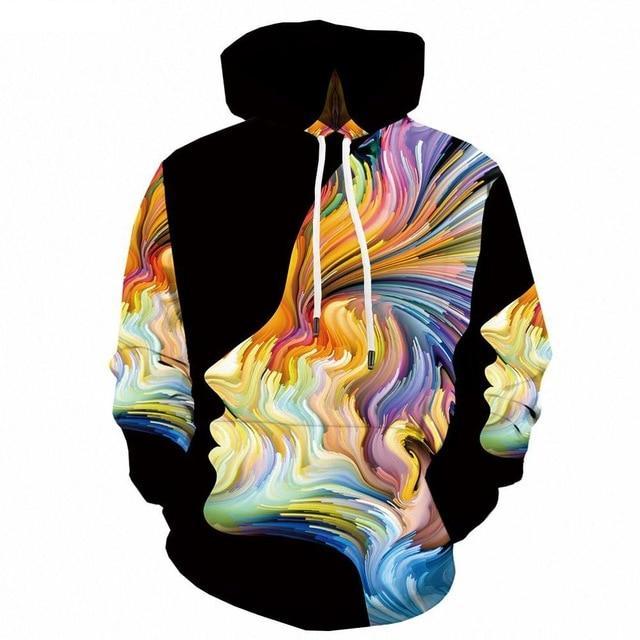 Men Winter Vortex Hypnosis Colorful Style 3D Printed Hoodie-6