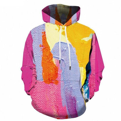 Men Winter Vortex Hypnosis Colorful Style 3D Printed Hoodie-2