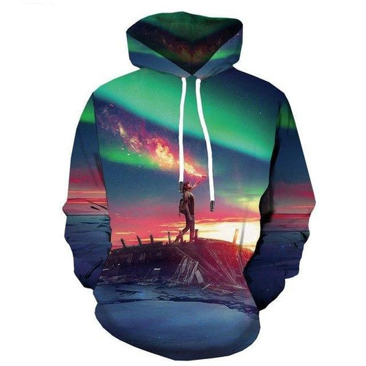 Anime Flame  3d Colorful Casual Long Sleeve   Hoodies-0