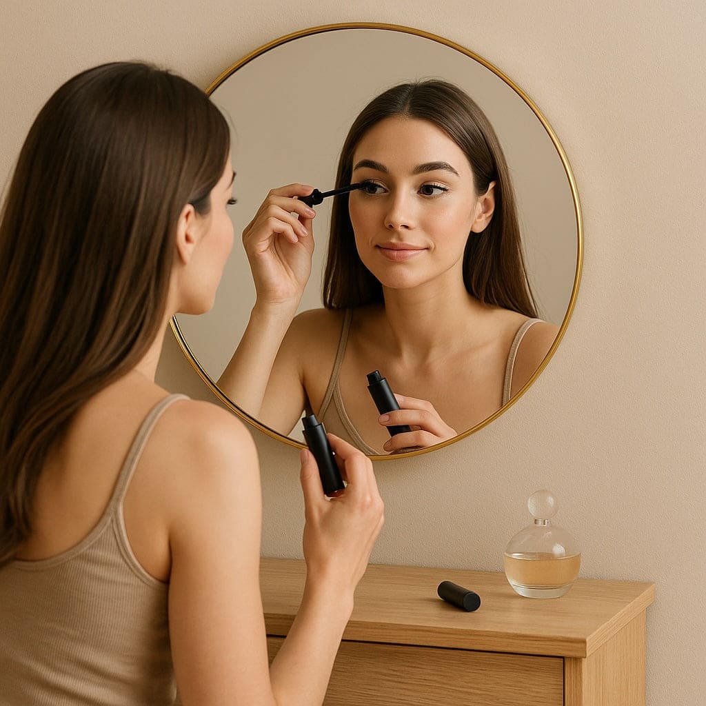 Rei - Round Gold Metal Circle Mirror - 50cm x 50cm-2