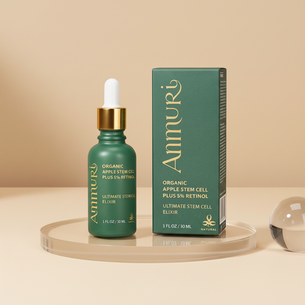 Retinol 5% Serum with Apple Stem Cell for Anti-Ageing, Acne & Dark Spots (30ml) | Ammuri-0