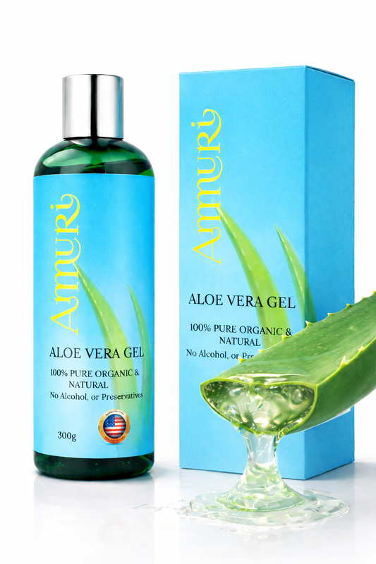 Ammuri Organic Aloe Vera Gel 5 Pack | Natural Hydrating & Soothing Gel for Face, Body & Hair | Pure, Additive-Free Skincare for All Skin Types-0