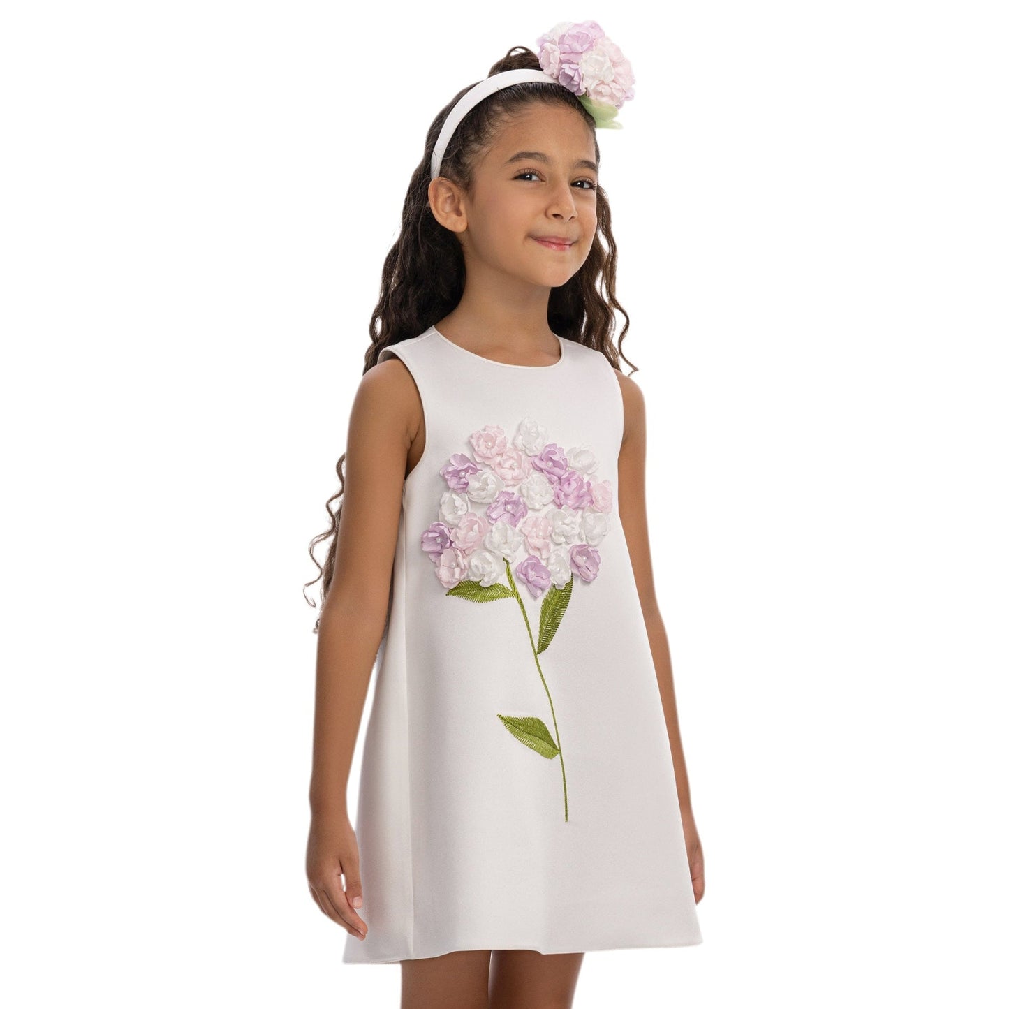 Floral Fashion Girls Dress-2