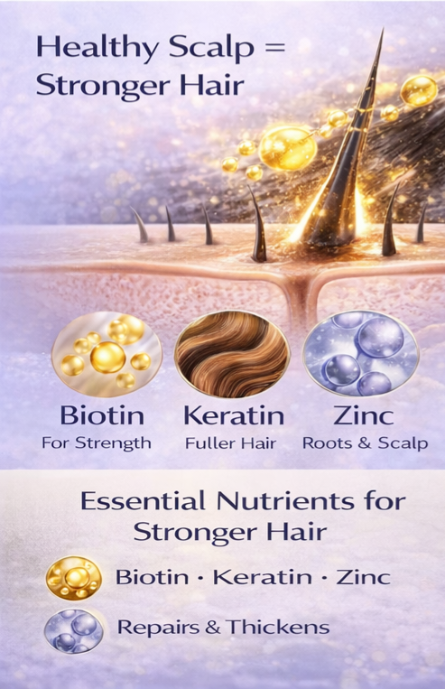 Biotin Shampoo for Hair Thinning & Thicker-Looking Hair (473ml) | Ammuri Beauty-2