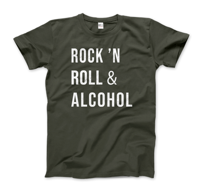 Rock'n Roll & Alcohol t-shirt-5