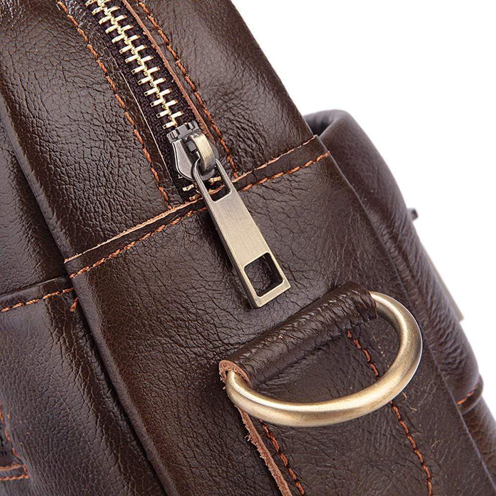 Rossie Viren  Handmade Vintage Leather Briefcase For Men-4