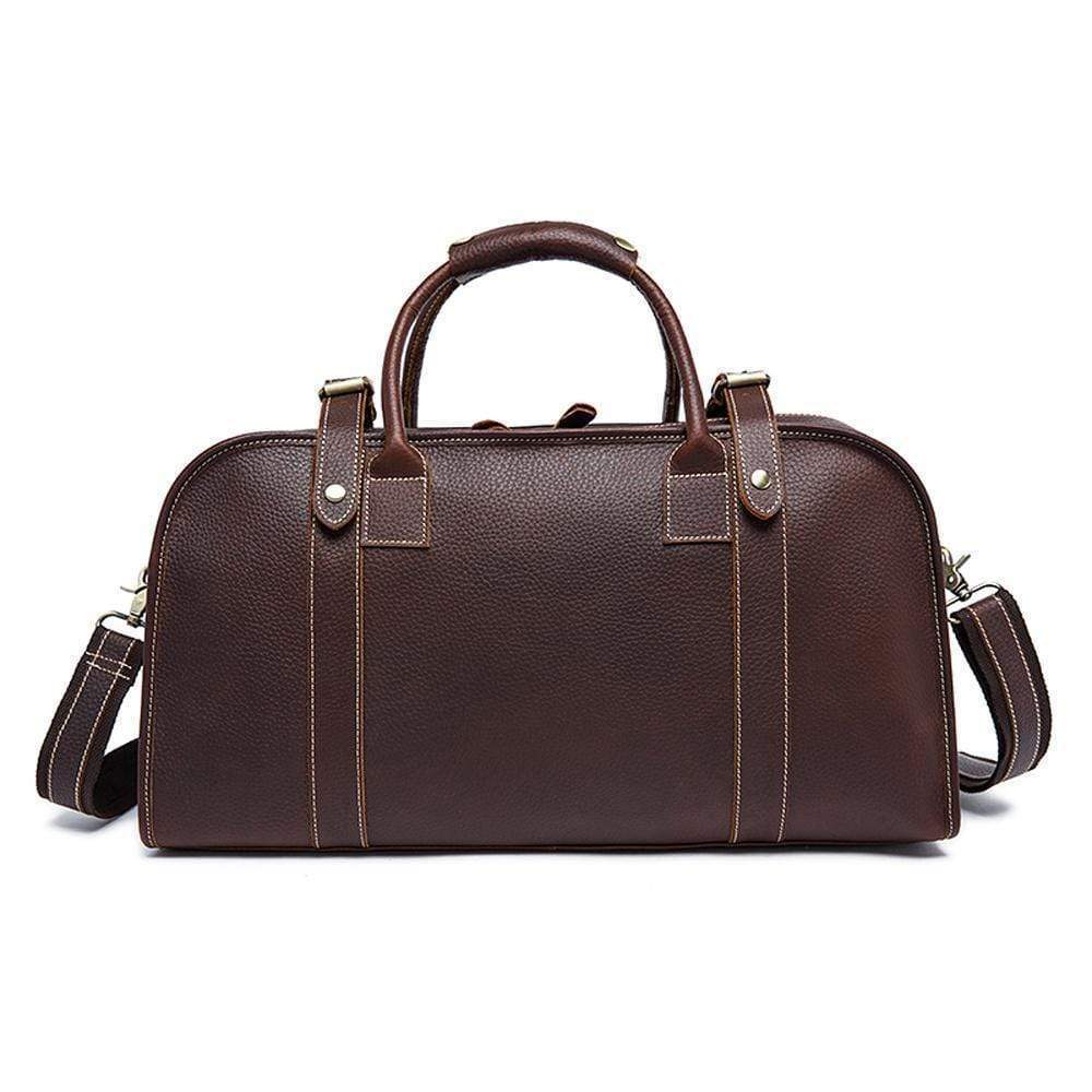 Rossie Viren  Men's  Large Capacity Leather Travel Bag-2