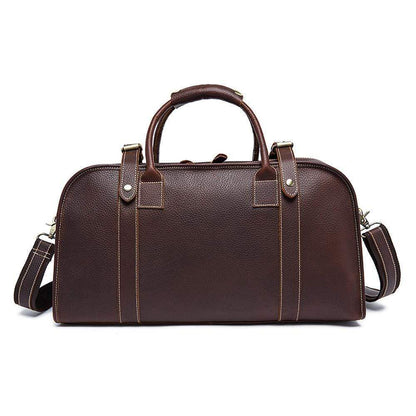 Rossie Viren  Men's  Large Capacity Leather Travel Bag-2