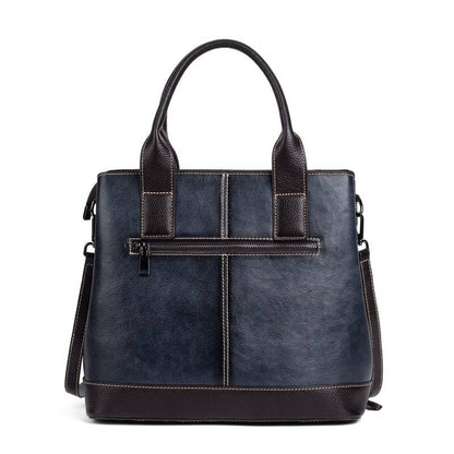 Rossie Viren Women's  Women Leather Handbag Purse Top Handle Crossbody Bag Leather Tote Shoulder Bag-3