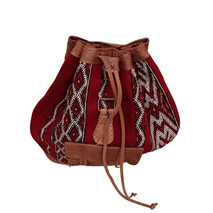 Leather Backpack of kilim Amazigh-4