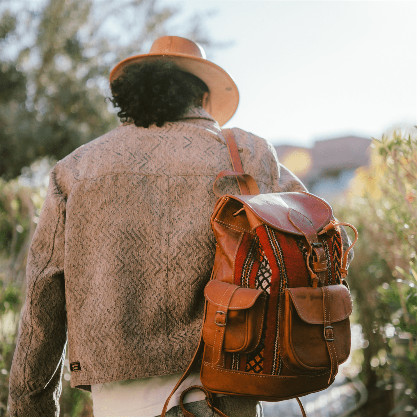 Leather backpack Lea-2