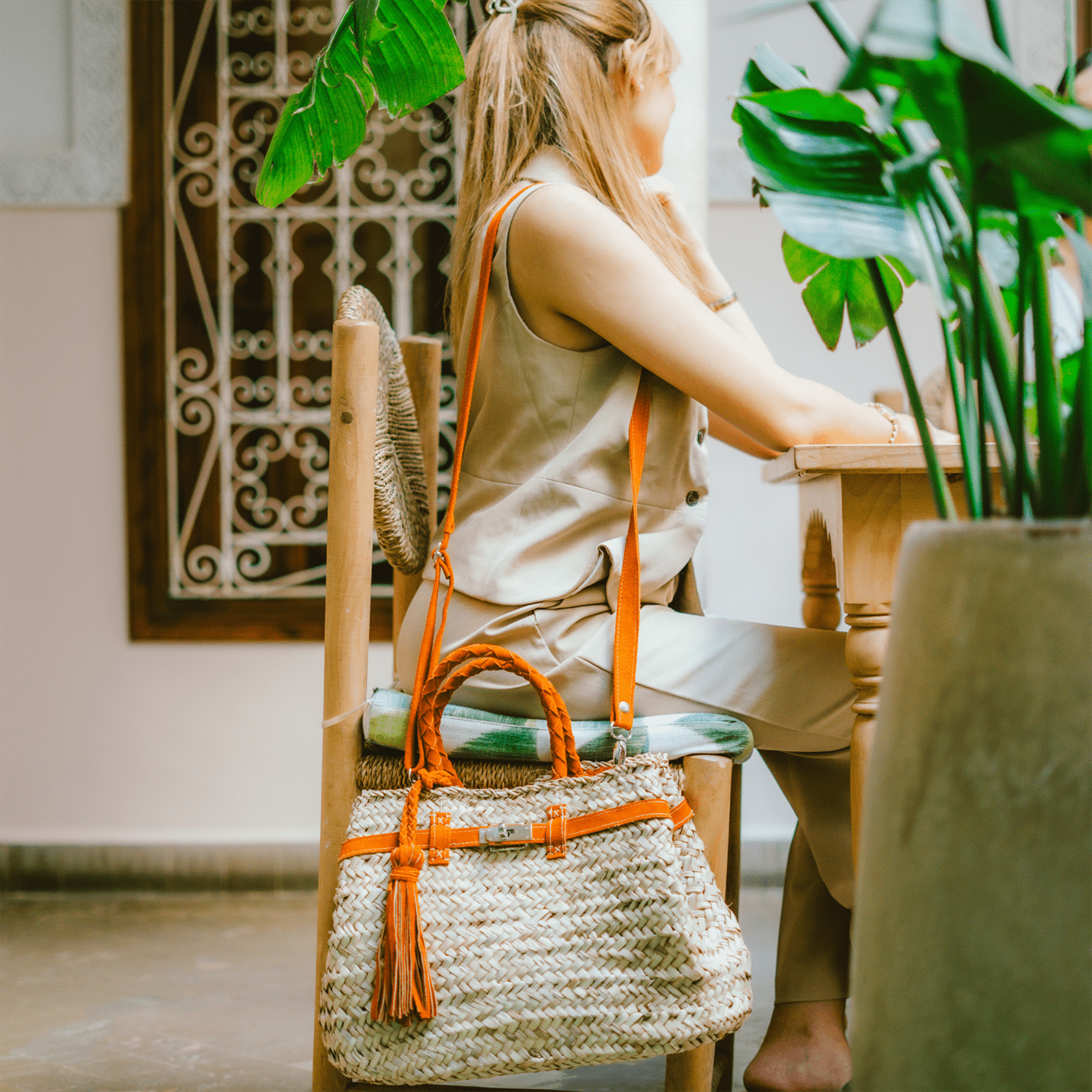 Handbag Wicker Hermen-2