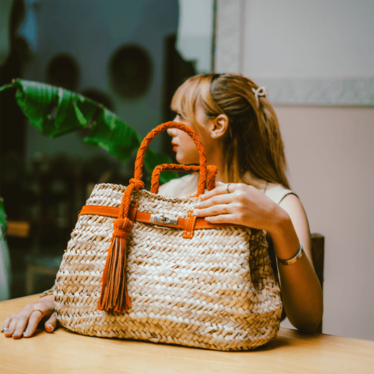 Handbag Wicker Hermen-0