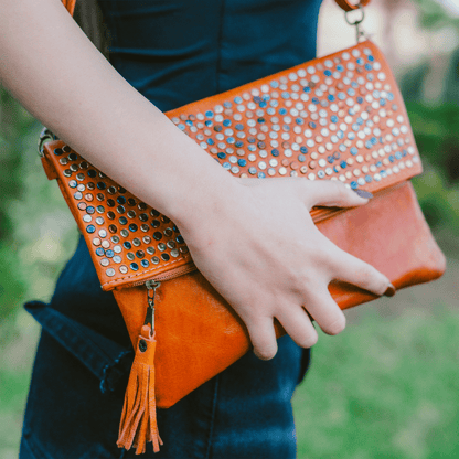Leather Purse Stones-3