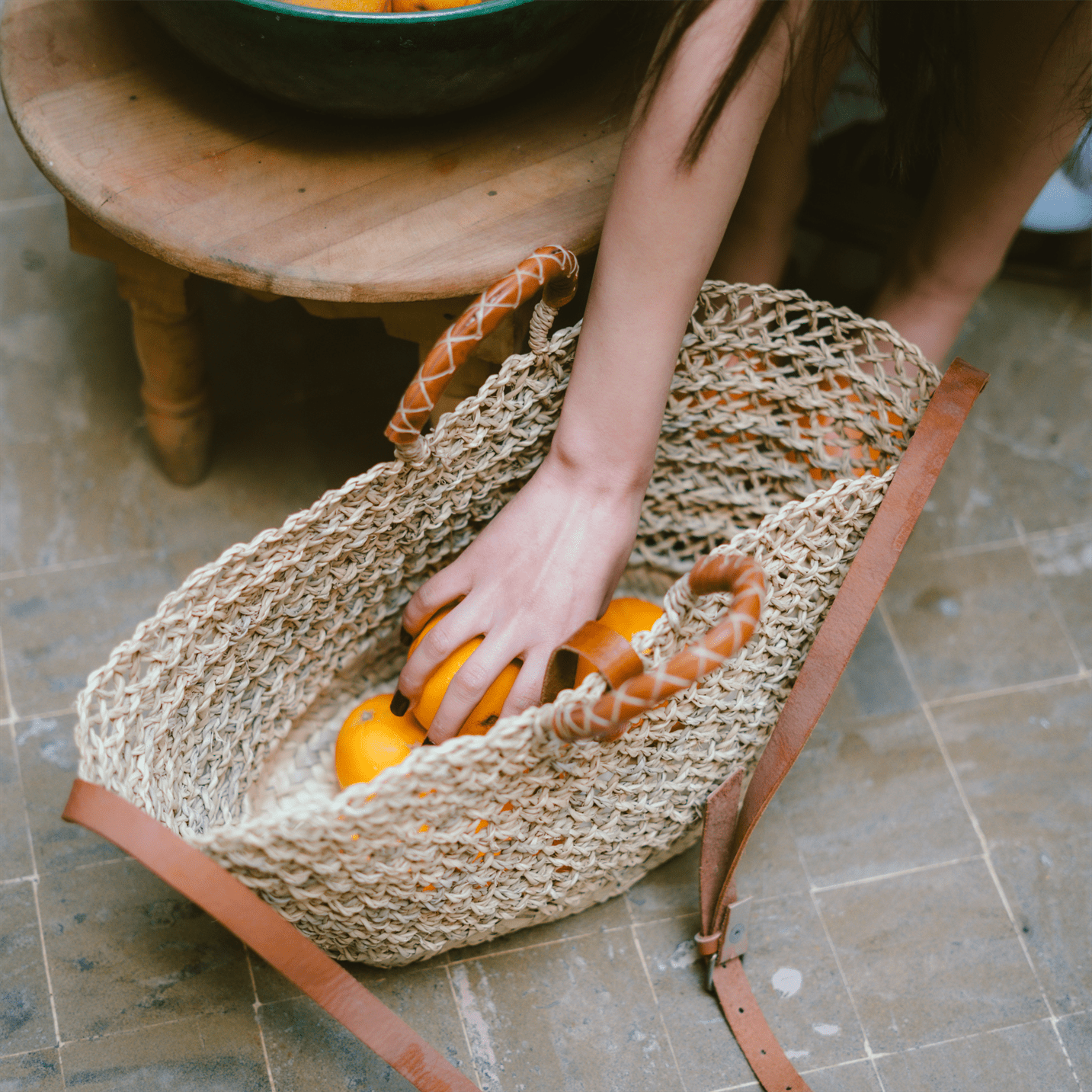 Wicker Bag Laroche-2