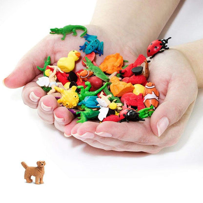 Golden retriever Good Luck Minis shown alongside other objects rather than isolated on white