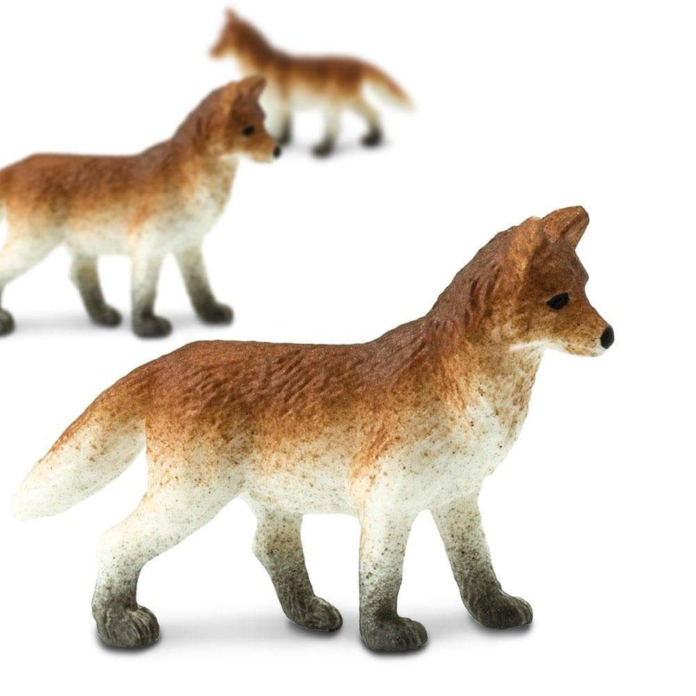 Red fox Good Luck Minis in a photograph that is neither a plain studio view nor a full setting