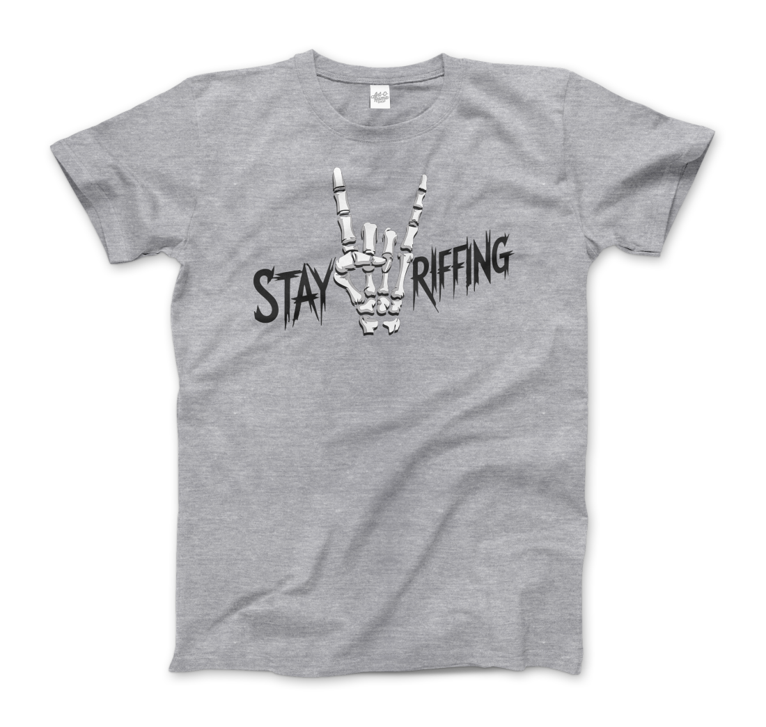 Stay Riffing Rock'n Roll Skull t-shirt-6