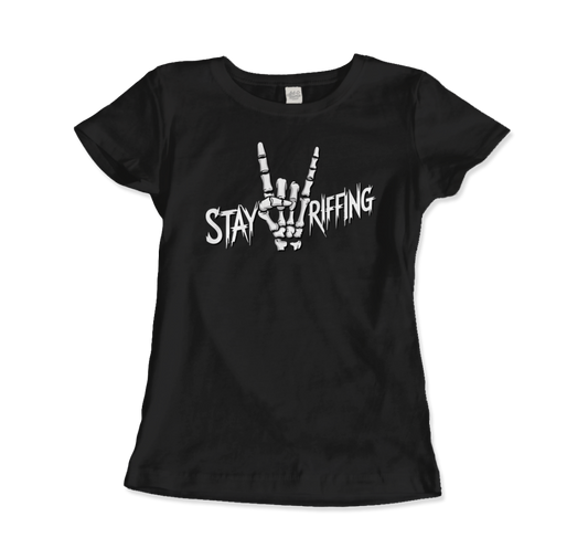 Stay Riffing Rock'n Roll Skull t-shirt-10